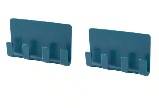 Wall Mount Mobile & Keys Holder with Adhesive Strips, Pack of 2, Multicolor