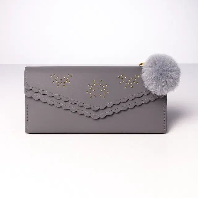 Women Clutch, Dark Grey, Style- 5