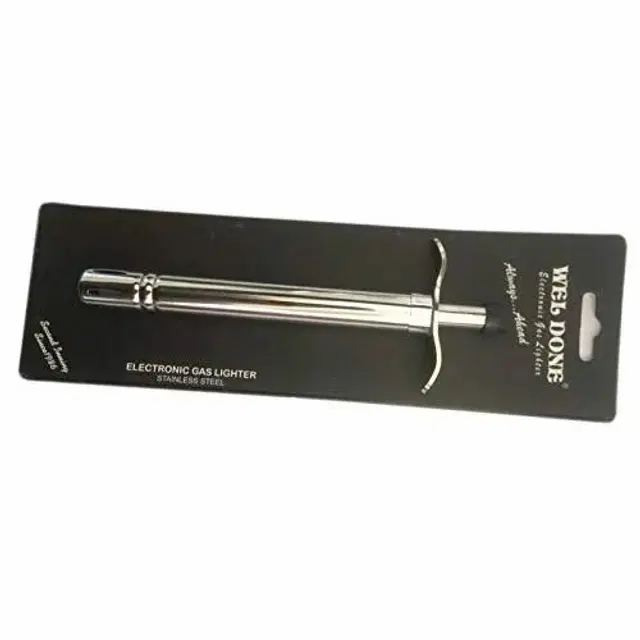 Stainless Steel Gas Stove Lighter, Silver