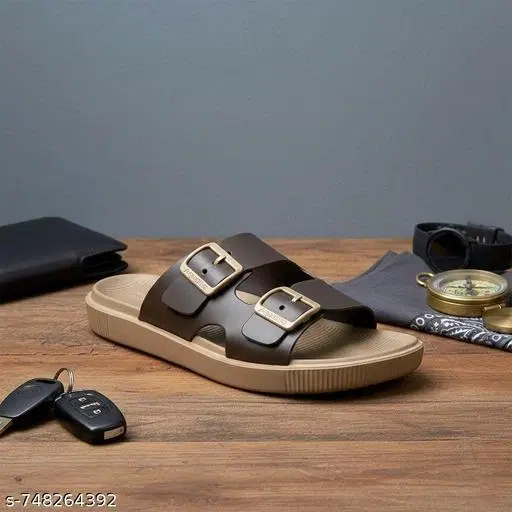 Aqualite EVA Sliders for Men (Beige, 7)