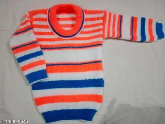 Woolen Sweater for Kids (Multicolor, 12-18 Months)