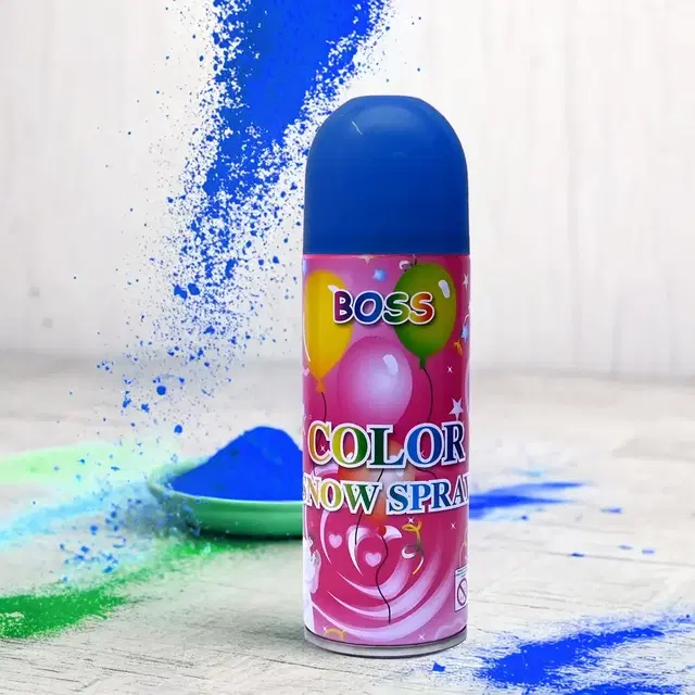 Boss Color Snow Spray 250 ml Blue, Pack of 1