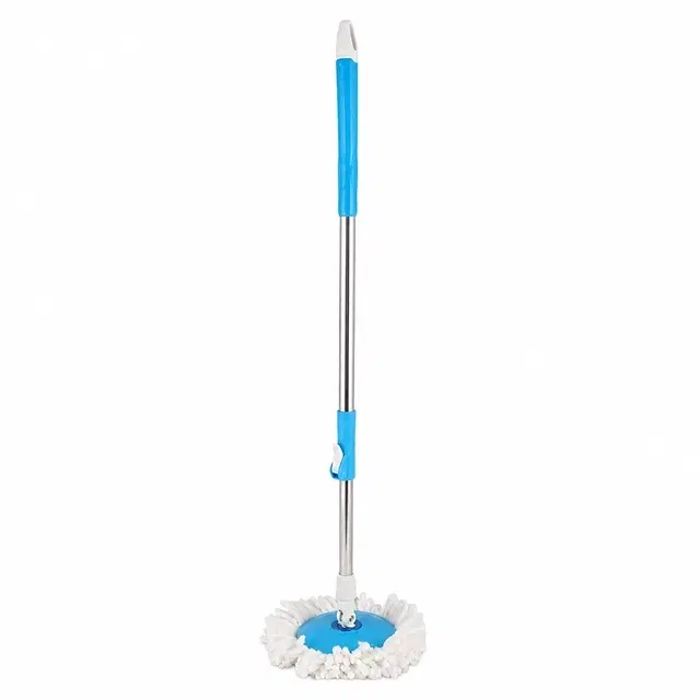 Spin Mop Stick with Microfiber Refill [Blue]