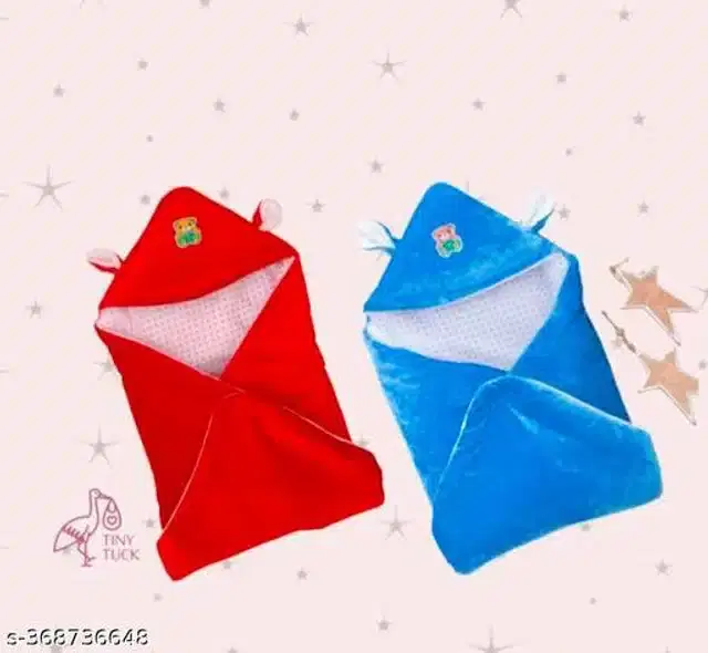 Combo of Baby Sleeping Set, Red & Blue, Pack of 2