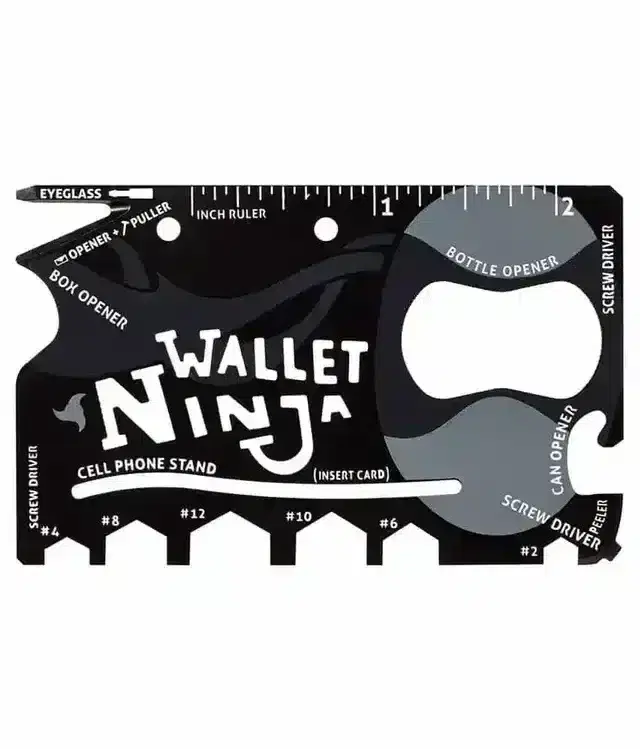 K Kudos Ninja Tools Black Swiss Army