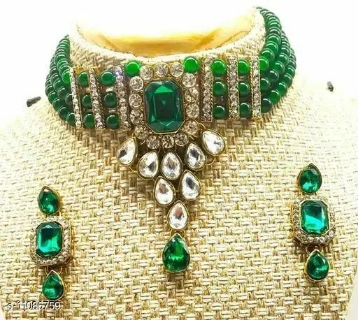 Elegant Alloy & Pearl Jewellery Sets