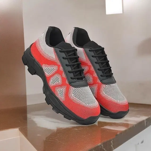 Safety Shoes for Men (Red, 7)