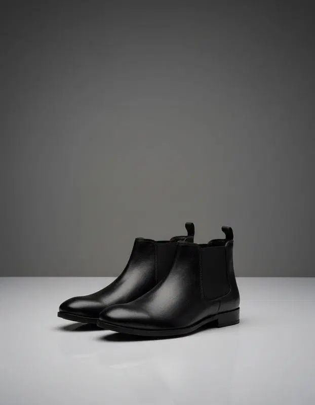 Leather Boots for Men (Brown, 6)