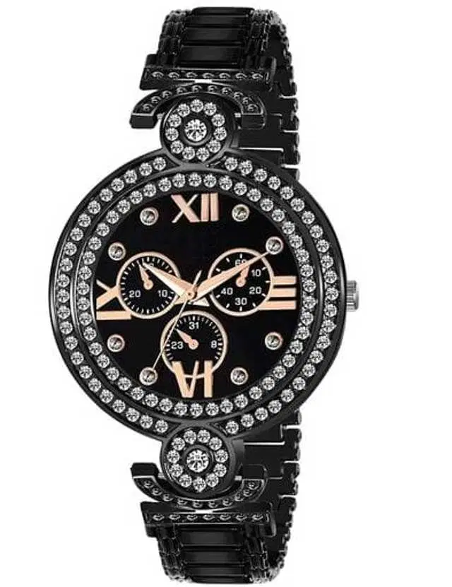 Analog Watch For Womens (Black) (WS-327)