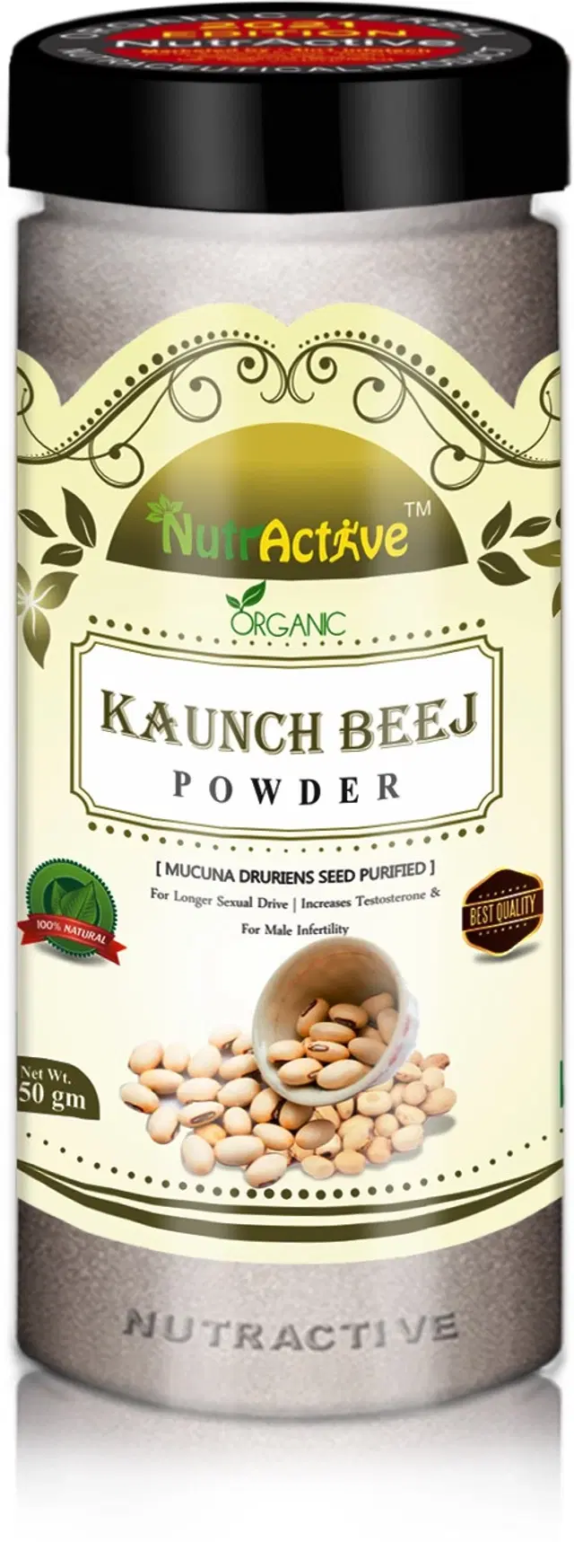 Pure Ayurvedic Organic Kaunch Beej Powder, 150 g