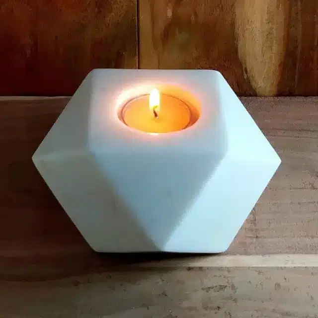 Diamond Shape Candles, Multicolor, Pack of 3