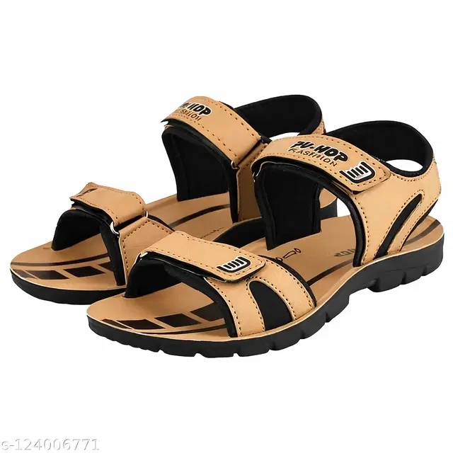 Sandals for Men (Black, 9)