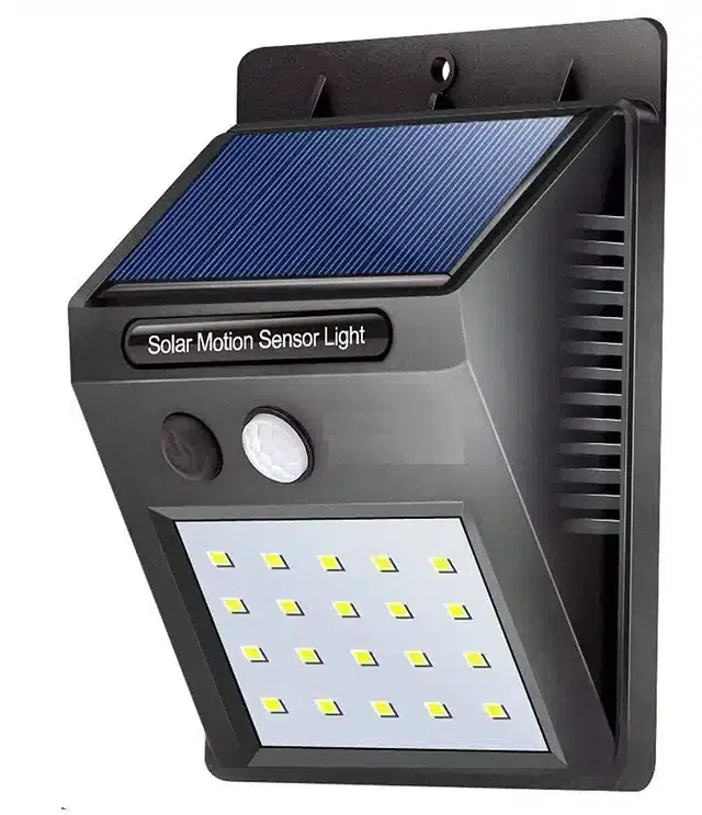 Security LED Solar Light with Motion Sensor, Black