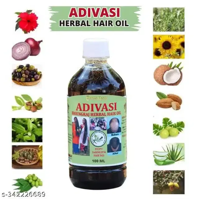 Adivasi Bhiringraj Hair Oil, 100 ml