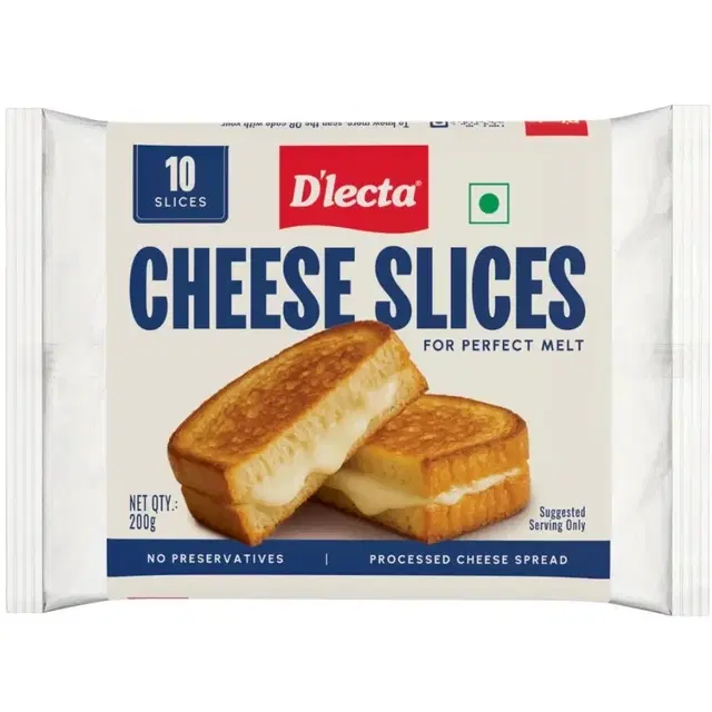 D'lecta Cheese Slices 200 g