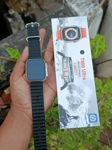 T-800 Ultra Series Smartwatch for Men & Women, Black