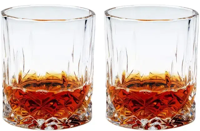Liquor cum Cocktail Glasses, Transparent, 200 ml, Pack of 2