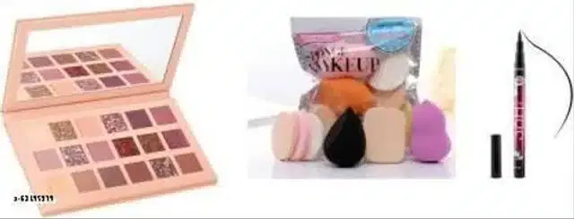 Eye Makeup Combo, Multicolor, Set of 3