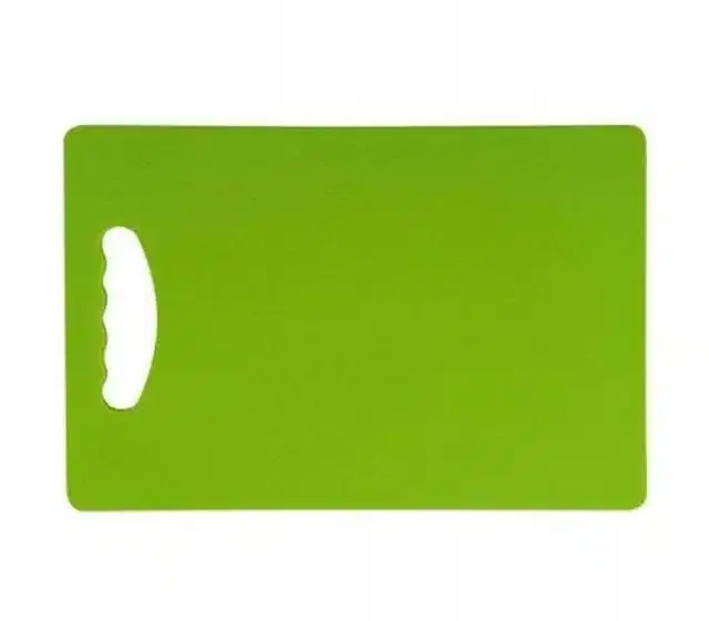 Plastic Vegetable Cutting Board, Green, 20x15 cm