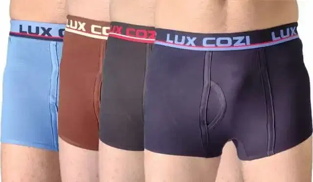 Lux Cozi Men's Big Shot Semi Long Trunk, Pack of 2 (Lux07), Assorted Colour (85)