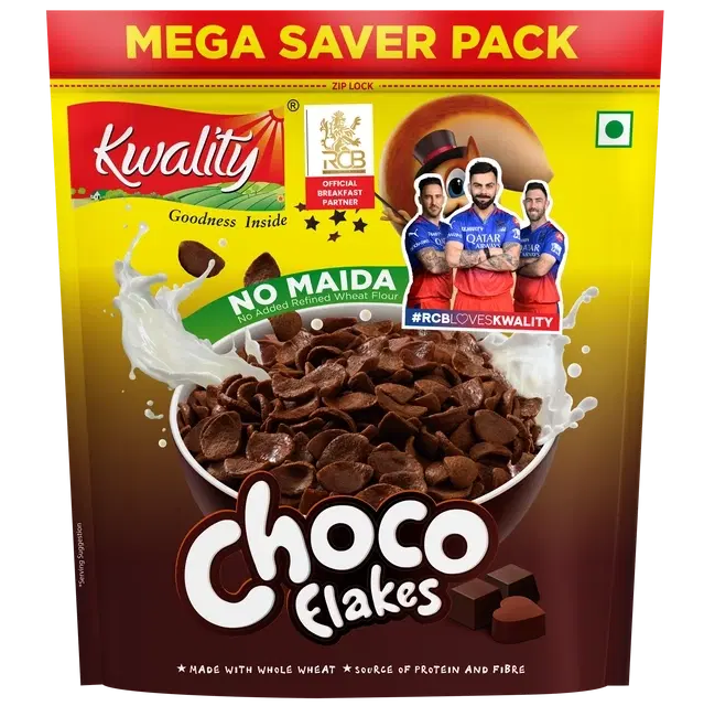 Kwality Choco Flakes Mega Saver Pack 1 Kg (Pouch)