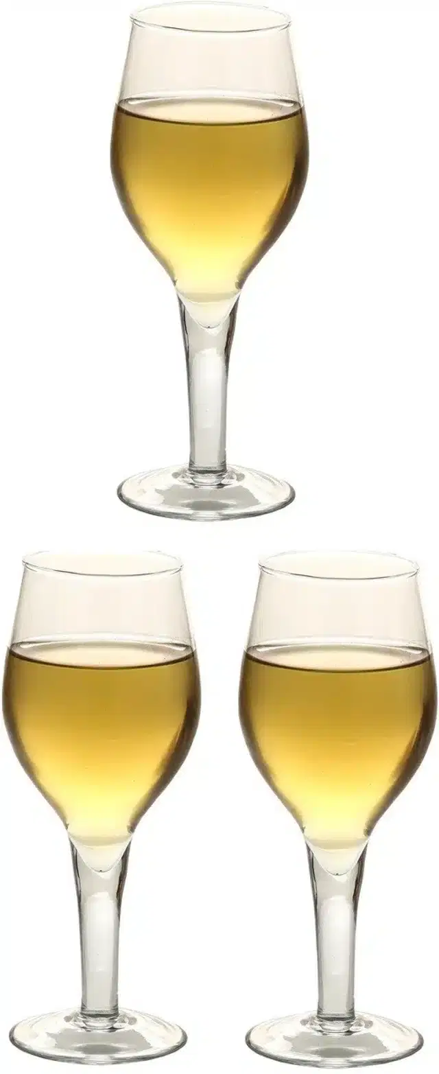 Liquor cum Cocktail Glasses, Transparent, 250 ml, Pack of 3