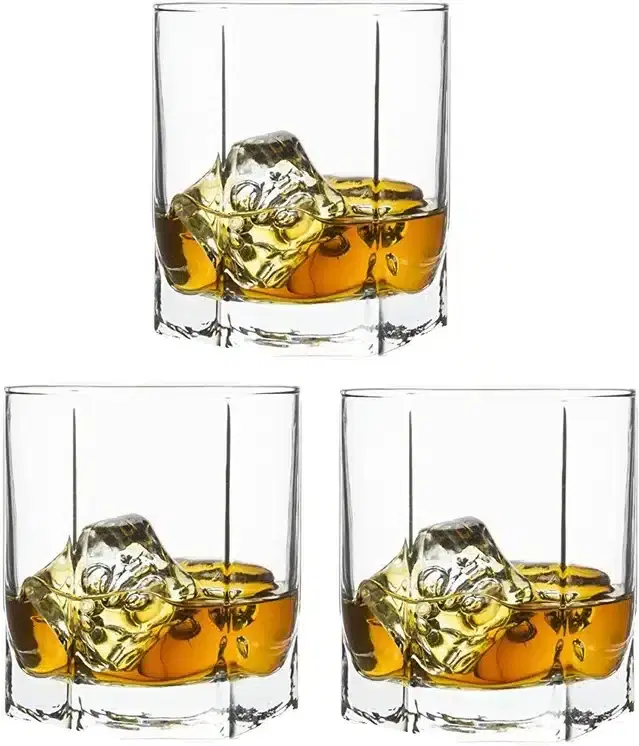 Liquor cum Cocktail Glasses, Transparent, 150 ml, Pack of 3