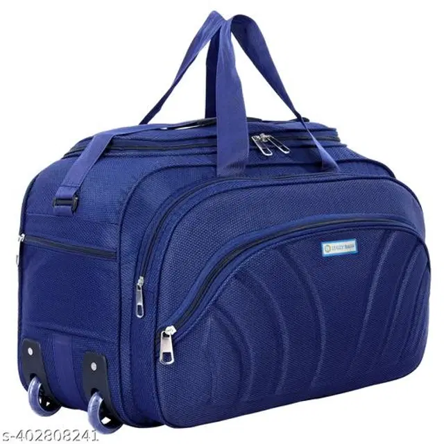 Polyester Duffel Bags, Navy Blue