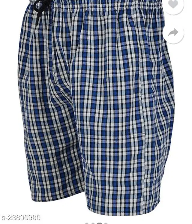 Cotton Shorts for Mens (Blue, 42)