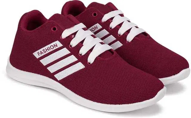 Lace-Up Sport Shoes for Women (Maroon, 8) (AI-610)