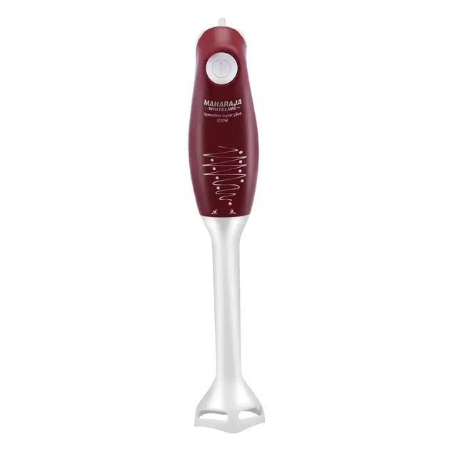MAHARAJA WHITELINE 250 W Maroon, White Hand Blender, HB-169