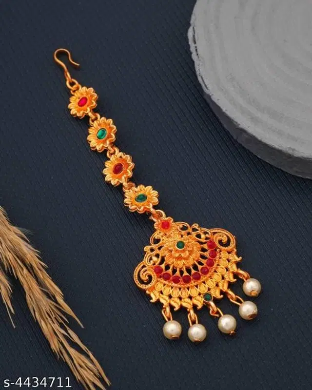 Alloy Maangtika for Women (Multicolor)