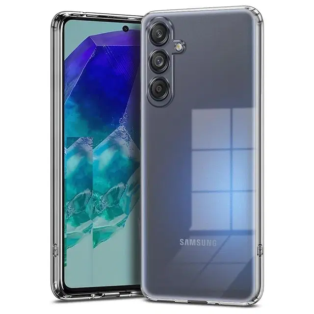 Rubber Mobile Back Cover for Samsung Galaxy F55 5G, Transparent