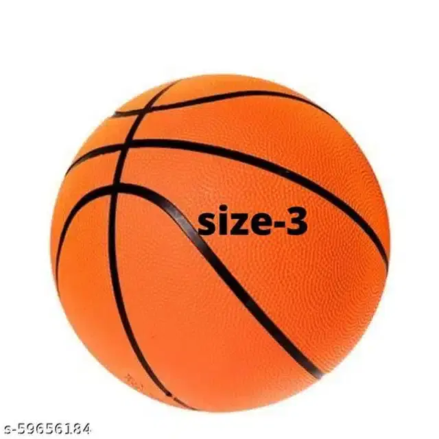 Rubber Basketball, Size 3, Multicolor