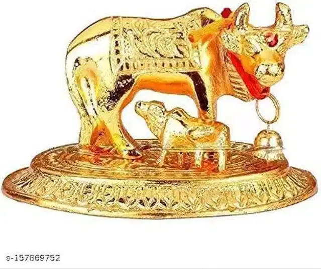 Kamdhenu Cow Showpieces, Gold