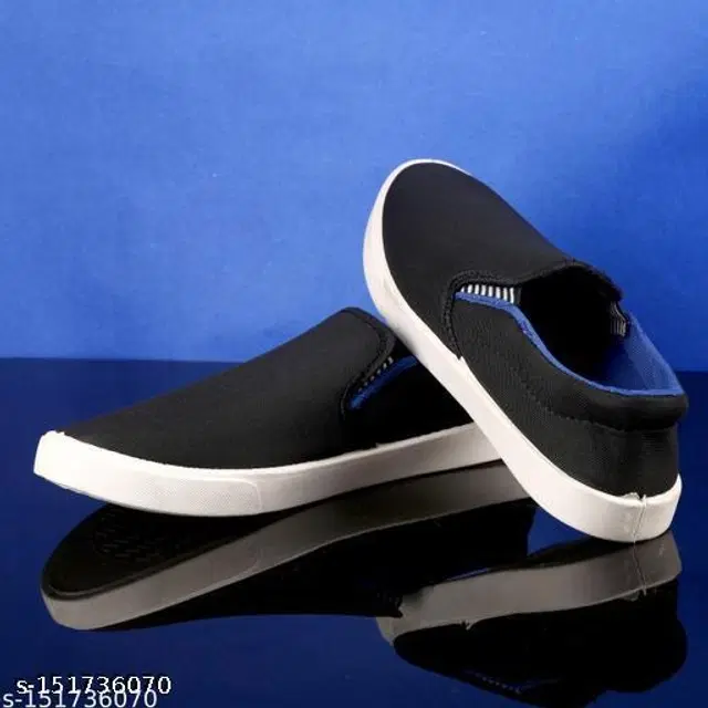 Loafers for Men (Black & White, 10)
