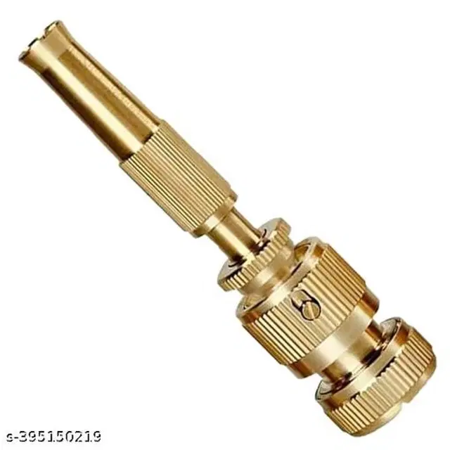 Brass Jet Hose Nozzle, Gold