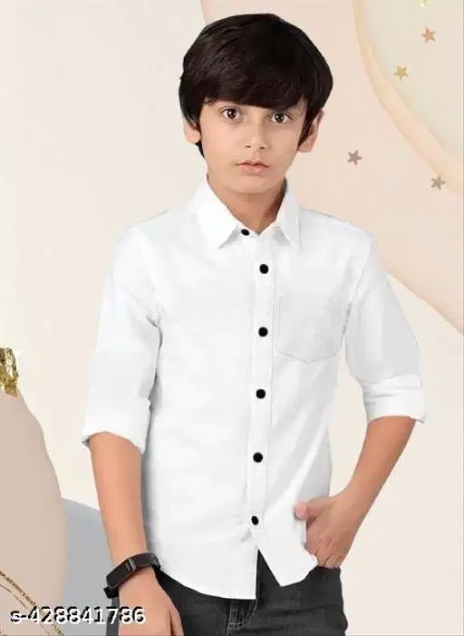 Cotton Kurta Set for Boys (White, 4-5 Years)