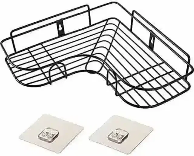 Pallavi Trading Multipurpose Kitchen Bathroom Corner Shelf Wall Mount Storage