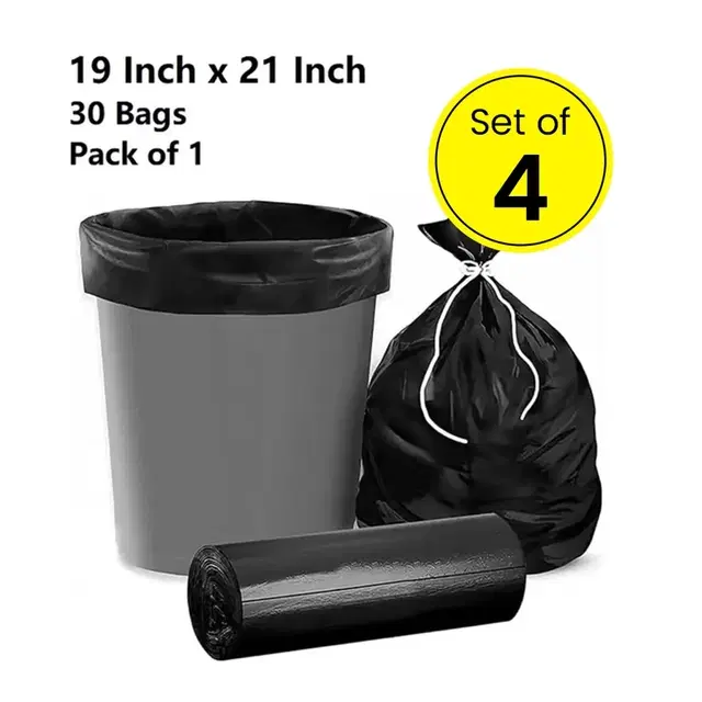 Innate Branded, 120 Pcs Garbage Bags, 19x21 Inches, Set of 4