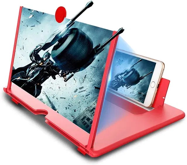 ABS Plastic 2D HD Mobile Phone Magnifying Screen Enlarger, Multicolor