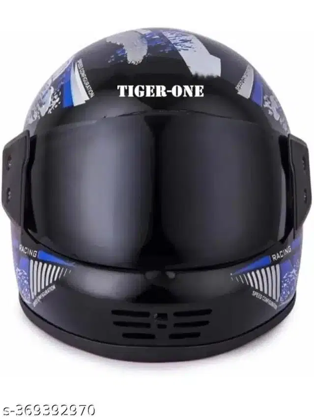 Full Face Helmet for Men & Women, Black & Blue