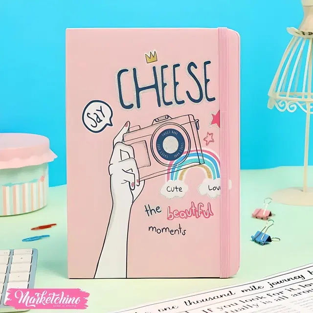 A5 Ruled Diary, Pink