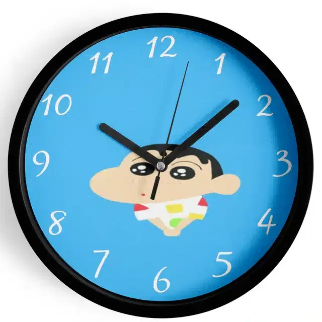 Shinchan Analog Wall Clock, Multicolor, 7 Inches