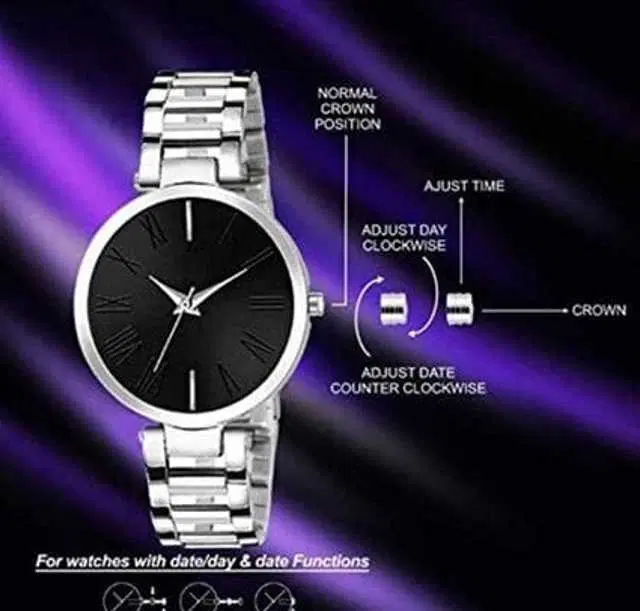 Analog Watch For Womens (Silver) (WS-153)