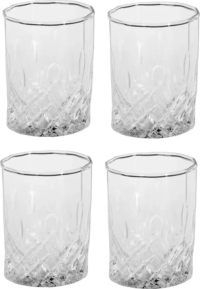 Fancy Water & Wine Glass, 200 ml, Pack of 4