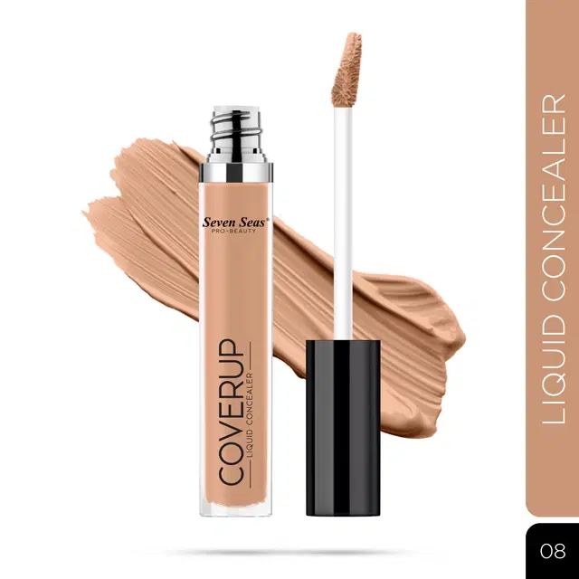 Seven Seas Coverup Liquid Concealer, Warm Honey (7 ml)