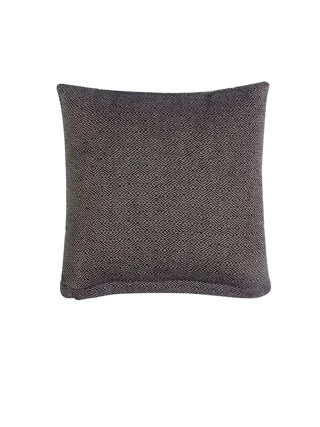 Cotton Cushion Cover, Brown, 14x14 inches