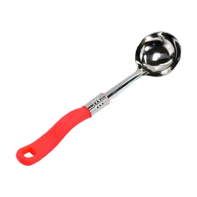 Durable Round Spoons with Plastic Handle, Assorted