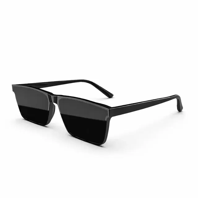 Rectangle UV Protected Sunglasses for Mens ,Black
